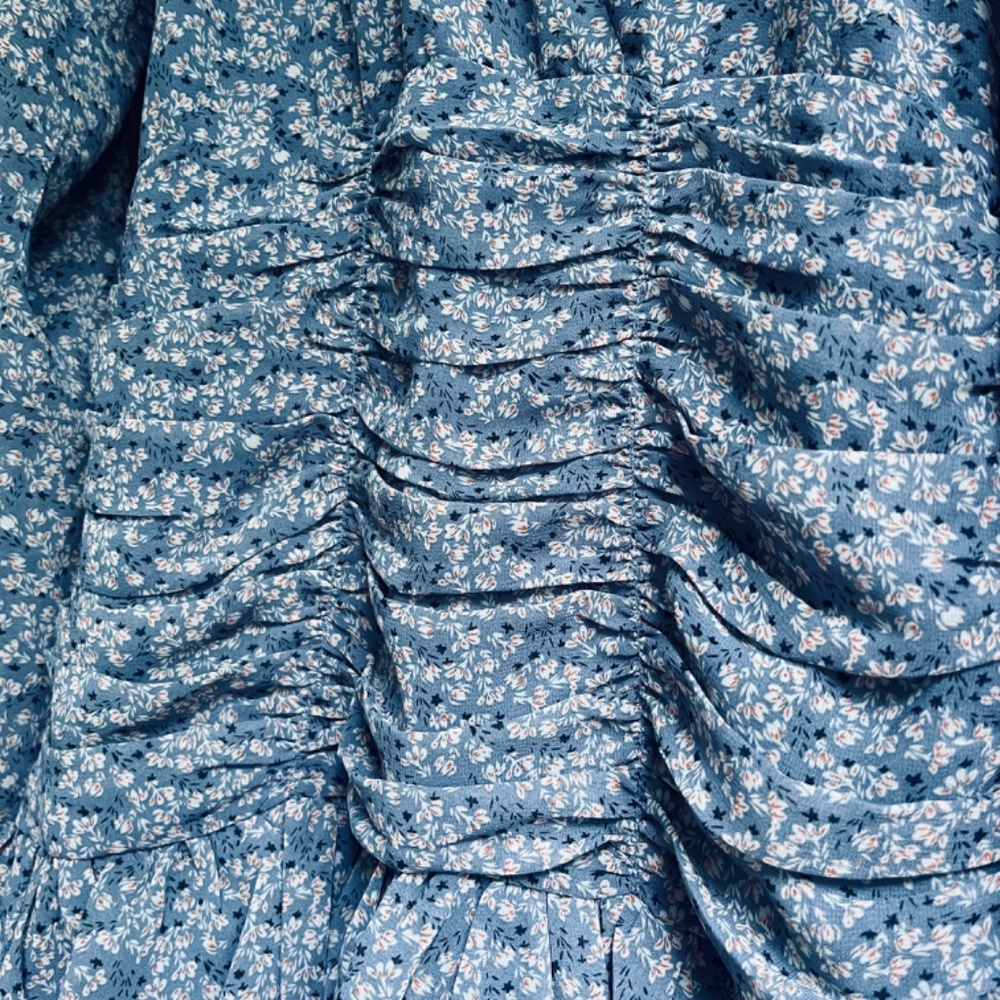 Revolve ASTR Tiered Ruffle Floral Mini Dress  Romantic Prairie Cottagecore S - Picture 9 of 16